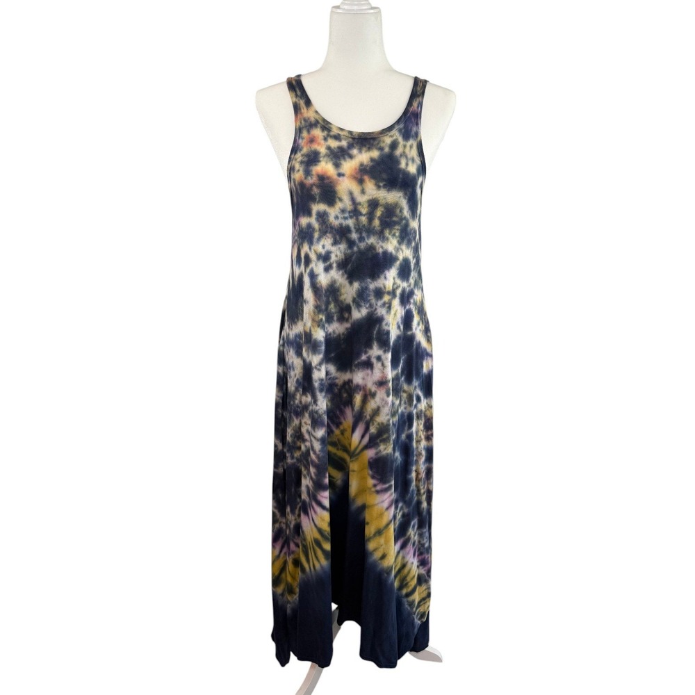 We The Free Tie Dye Maxi Dress XS Made USA Boho Festival Beach Hippie Gypsy